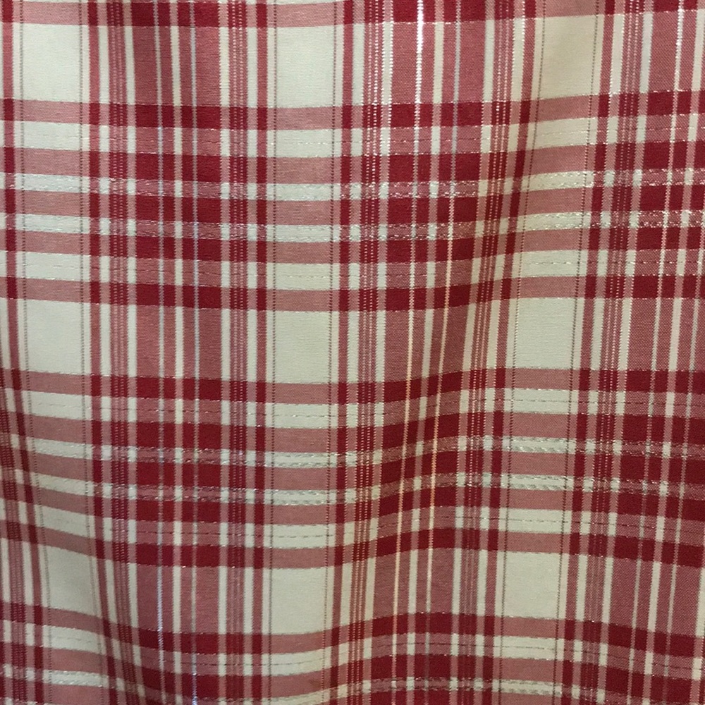 PreTeen Red plaid dress 16  fit flare Bonnie Jean like new Valentines Day - Picture 8 of 8